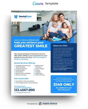 Dental-Clinic-Canva-Flyer