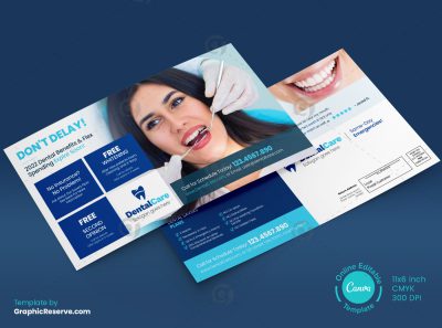 Dental Service Mailer Design Front