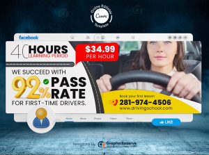 Driving School Facebook Cover