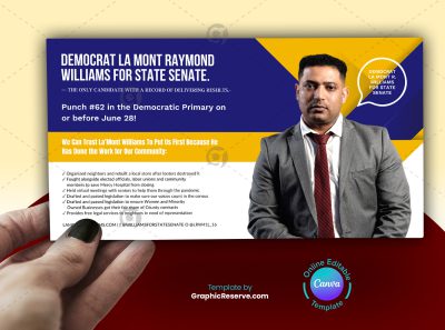 Election Campaign EDDM Mailer Design Front