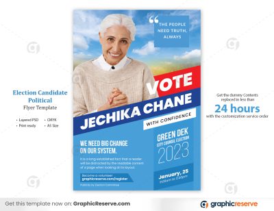 Election Candidate Political flyer