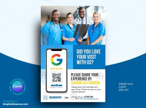 Google 5 Star Rating Business Review Poster