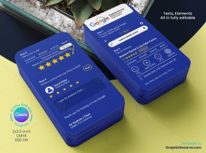 Google 5 star Rating Review Card