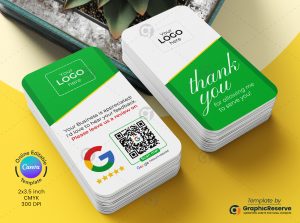 Google Review Thank You Card Canva Template