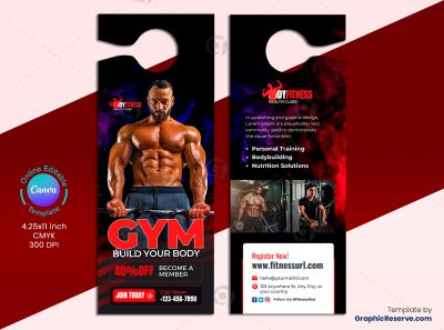 Gym Door Hanger 2v 1