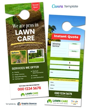 Landsaping-Instant-Quote-Door-Hanger-Design-Canva-Template