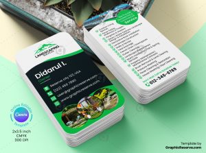 Landscaping Business Card Canva Template
