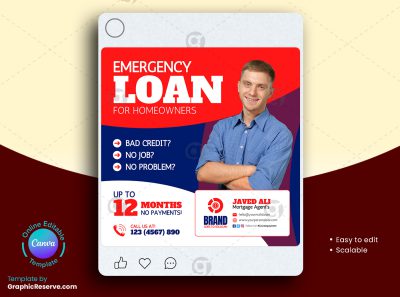 Loan Service Social Media Banner 3v