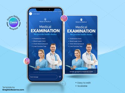 Medical Exmination Instagram Story Canva Template