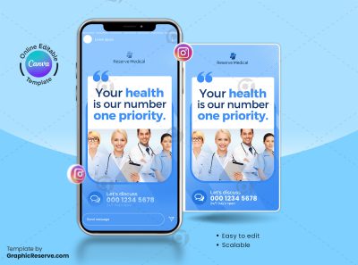 Medical Healthcare Canva Instagram Story Banner