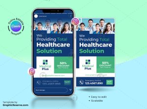 Medical Instagram Story Design Canva Template