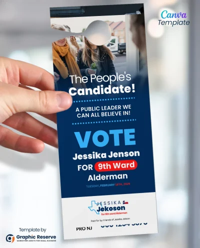 Modern-Political-Door-Hanger-Design-Canva-Template