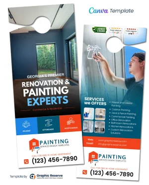 Painting-Door-Hanger-Design-Canva-Template