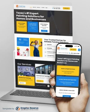 Website Design Template For Painting Company
