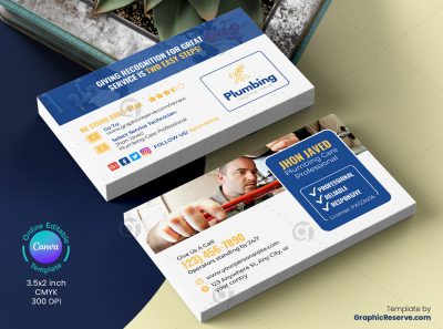 Plumbing Business Card 10v