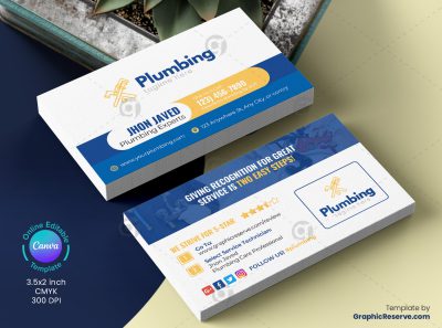 Plumbing Business Card 14v