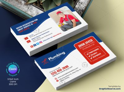 Plumbing Business Card 9v
