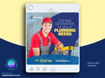 Plumbing Service Social Media Banner 1