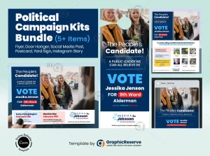Political Campaign Design Template Package
