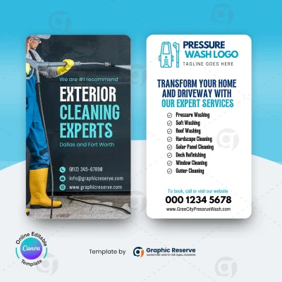 Power-Washing-Business-Card-Template