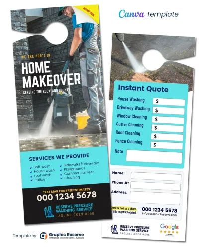 Power-Washing-Instant-Quote-Door-Hanger-Design-Canva-Template