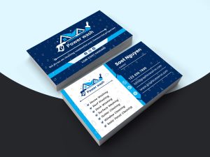 Pressure Washing Business Card Mockup