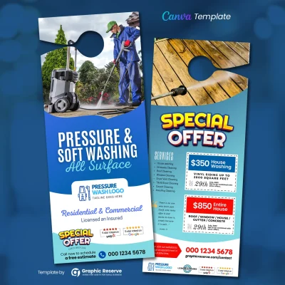 Pressure-Washing-Door-Hanger-Design
