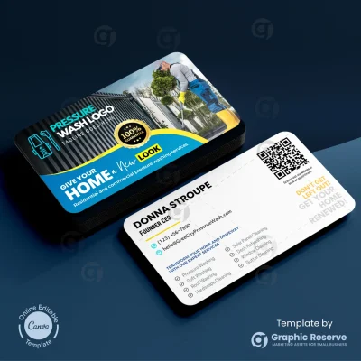 Pressure-washing-Visiting-Card-Template