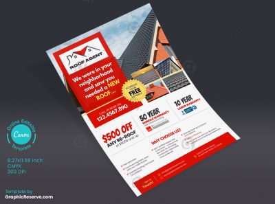 Re Roofing Flyer Design