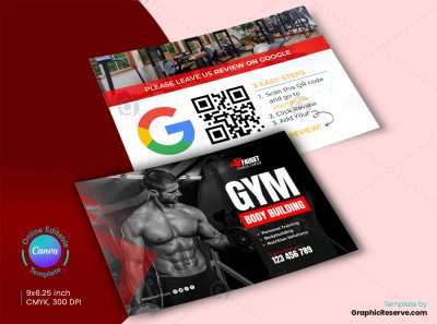 Review Fitness Gym Postcard