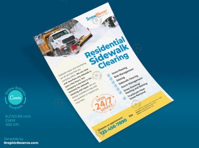 Sidewalk Cleaning Flyer Design 1