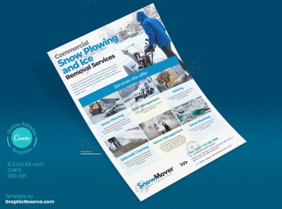 Snow Plowing Service Flyer