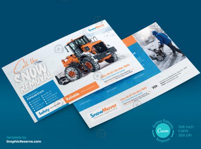 Snow Removal Service EDDM Mailer Design Front