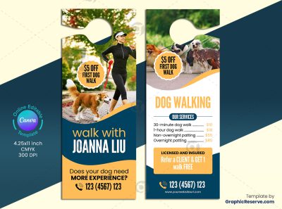 Walking Dog Door Hanger