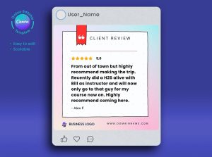 google review social media post