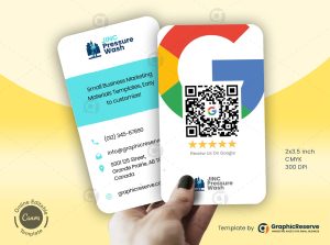leave us a review card template