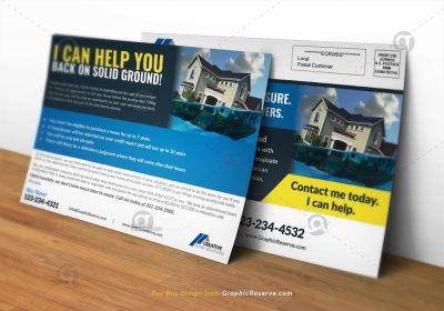 Real Estate Foreclosure Direct Mail EDDM Postcard Template